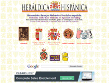Tablet Screenshot of heraldicahispanica.com